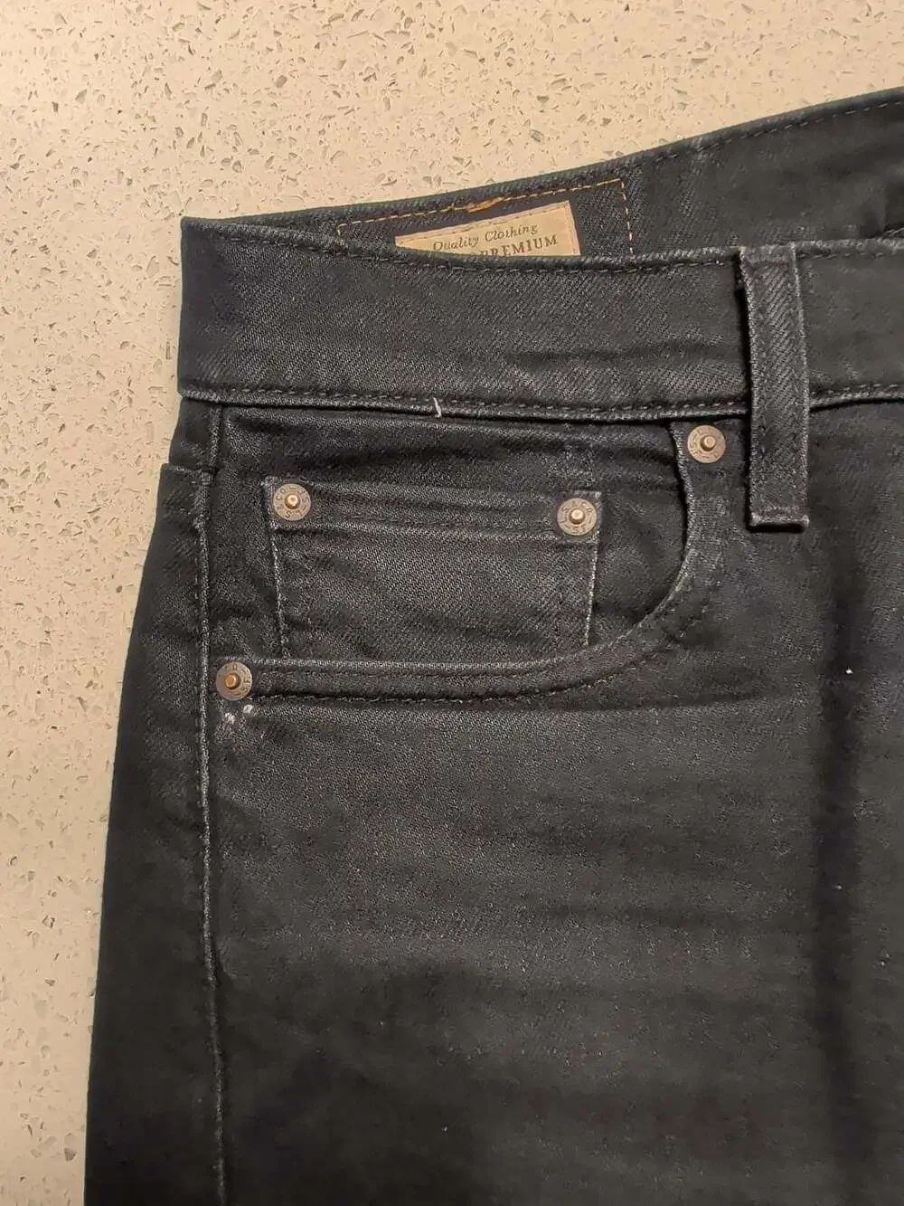 Levi's 502 Premium Black Tapered Jeans W30 L32